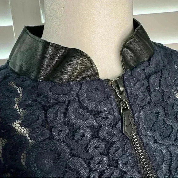 Stella & Dot Lace Bomber - Picture 4 of 9